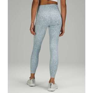 Lululemon Fast and Free Tight 25" *Nulux, City Grit White Blue Fog, Size 4